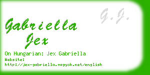 gabriella jex business card